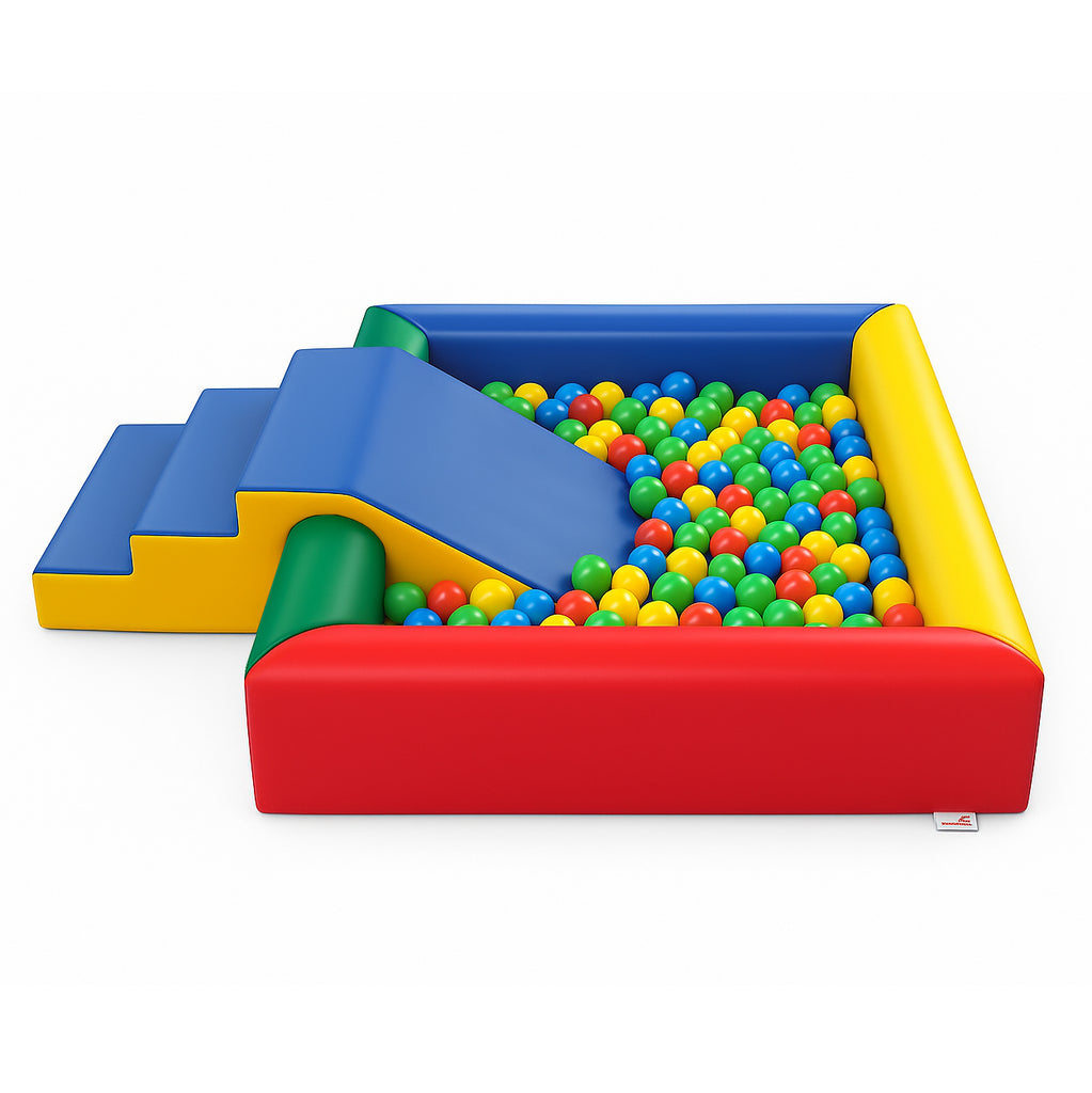 Square Ball Pool with Step & Slide