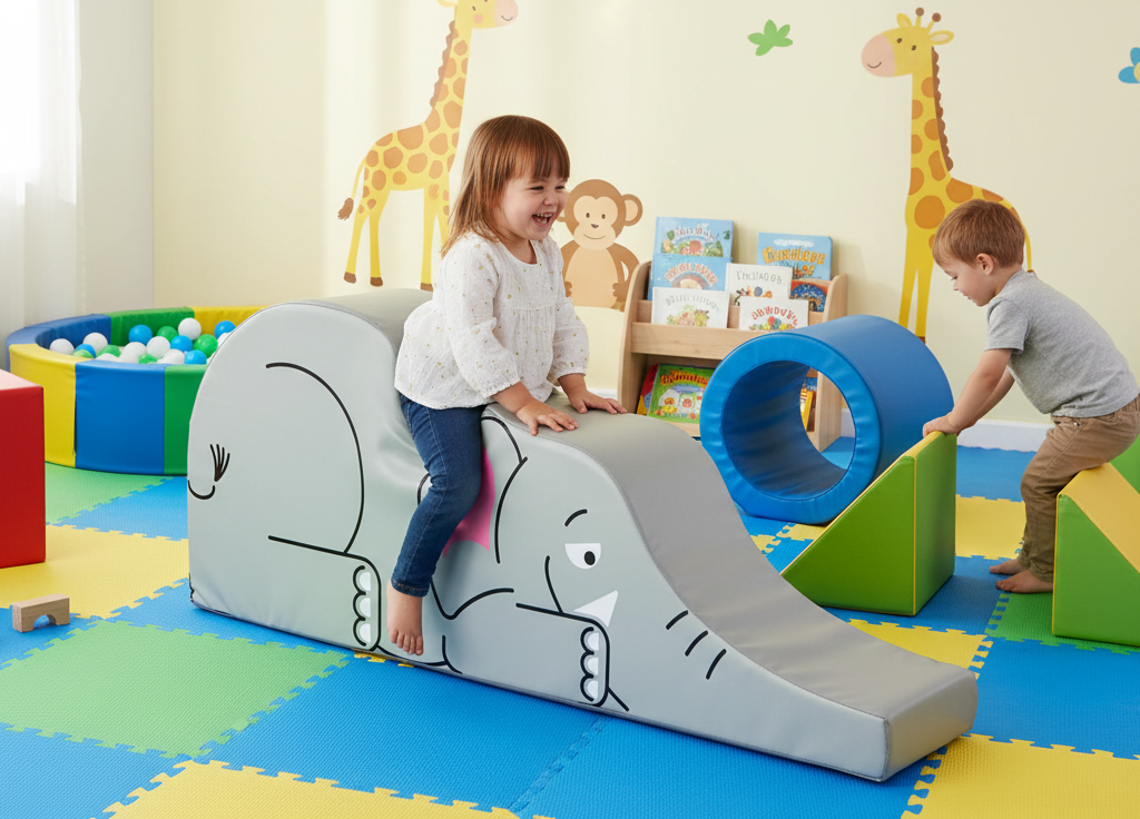 Large Elephant Ride and Slide